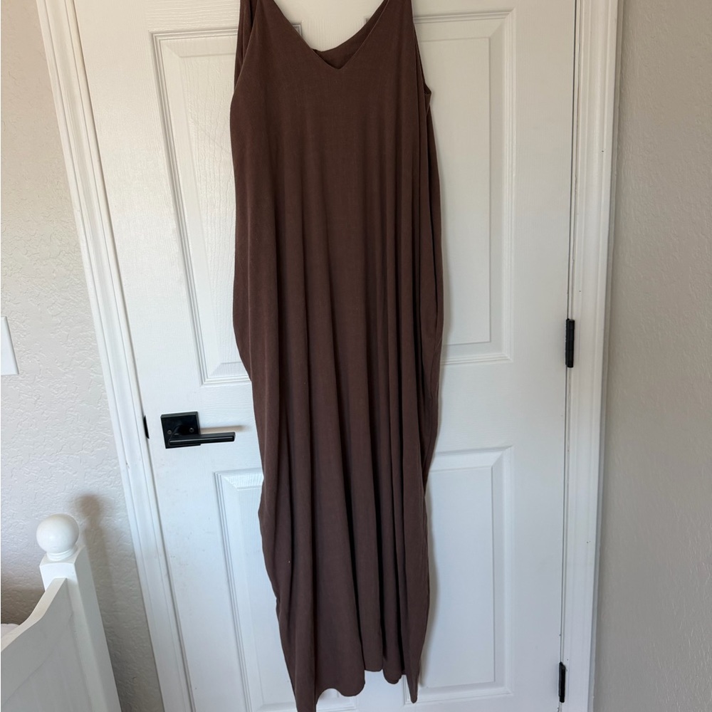 Chic Brown Maxi Dress